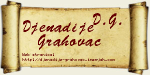Đenadije Grahovac vizit kartica